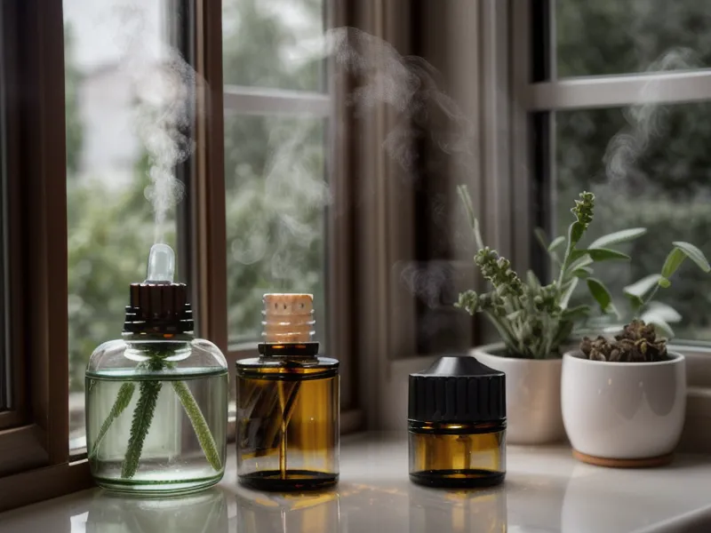 Goutte d'huile essentielle sur un galet poreux, astuce de diffusion simple pour débuter en aromathérapie