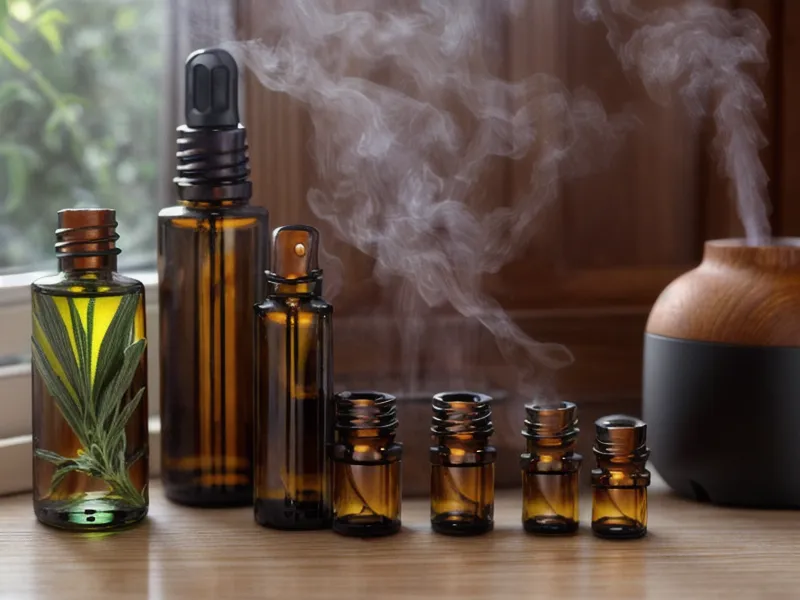 Produits de ménage naturels et flacon d'huile essentielle de citron, astuce de maman pour l'entretien de la maison