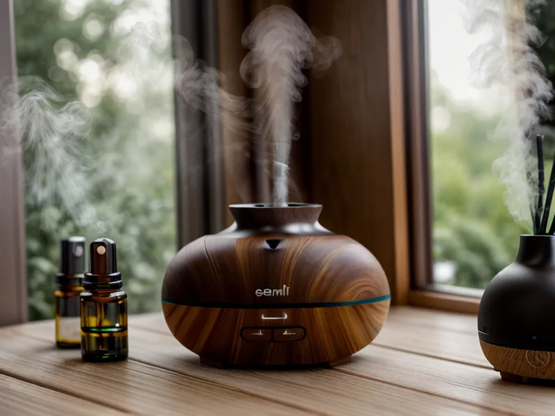 Vaporisation d'un mélange maison à la menthe poivrée sur un encadrement de fenêtre pour repousser les araignées